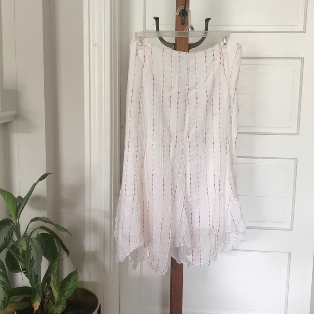 Dress Barn Flowy Embroidered Midi Skirt